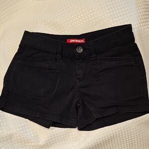 UNIONBAY Black Women's Denim Shorties